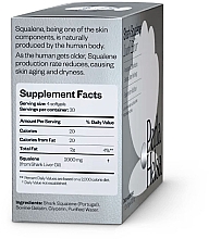 Сквален "Еліксир молодості", 120 капсул - Perla Helsa Shark Squalene Youth Elixir Dietary Supplement — фото N3