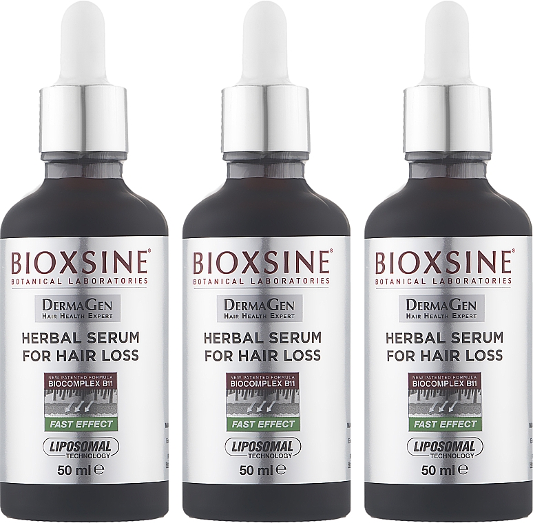 Сыворотка от выпадения волос - Biota Bioxsine DermaGen Herbal Serum For Hair Loss — фото N2