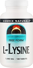 Духи, Парфюмерия, косметика Диетическая добавка "L-Lysine", 1000 мг - Source Naturals Free Form