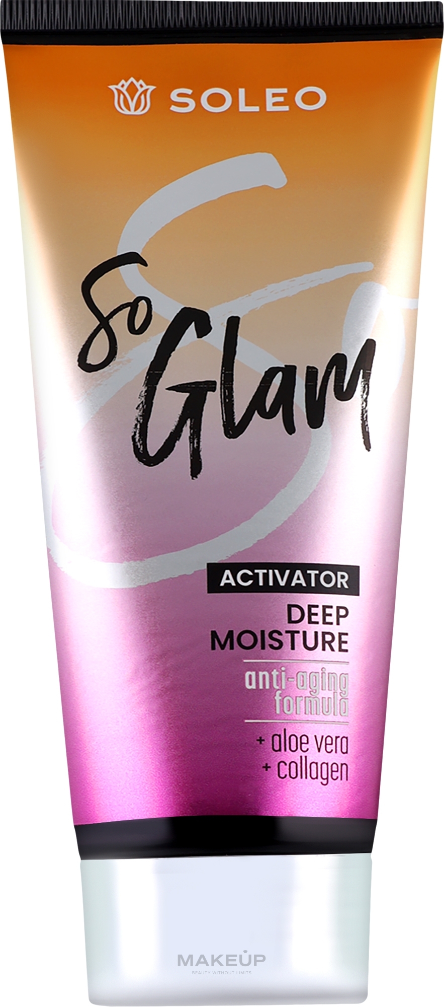 Крем для засмаги в солярії з алое вера і колагеном - Soleo Glamour So Glam — фото 150ml