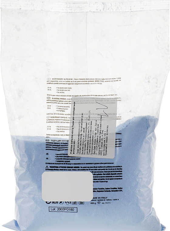 Пудра аміачна для знебарвлення, блакитна - Lovien Essential Bleacher With Ammonia Light Platinum — фото N1