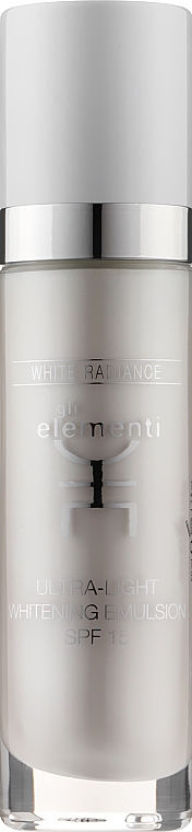 Емульсія для обличчя - Gli Elementi White Radiance Ultra-Light Whitening Emulsion SPF 15 (тестер) — фото N1