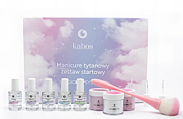 Духи, Парфюмерия, косметика Набор - Kabos Magic Dip System Nyear Set (base/14ml + top/14ml + activ/14ml + nail/prep/14ml + br/clean/14ml + pow/nail/3x20g + accessory)