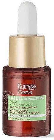 Олія для обличчя й тіла - Bottega Verde Oli Del Benessere Oil True Harmony — фото N1