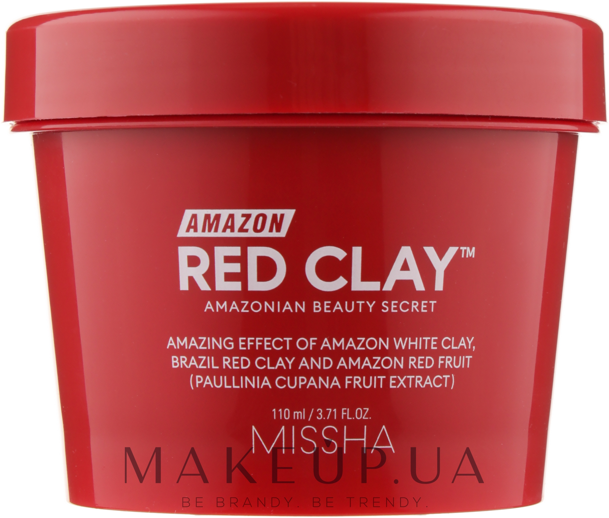 Маска для обличчя на основі червоної глини - Missha Amazon Red Clay Pore Mask — фото 110ml