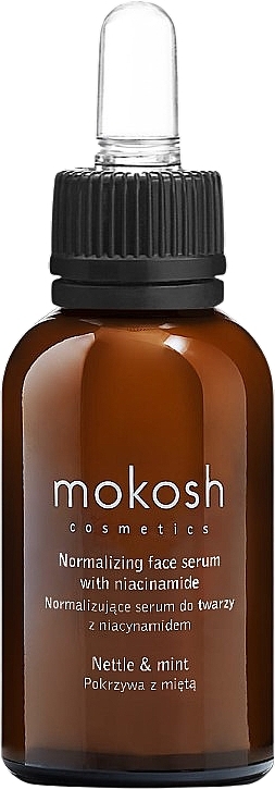 Нормализующая сыворотка с ниацинамидом "Крапива и мята" - Mokosh Cosmetics Normalizing Serum With Niacinamide Nettle & Mint — фото N1