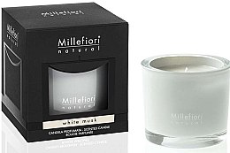 Ароматична свічка "Білий мускус" - Millefiori Milano Natural Candle White Musk — фото N1