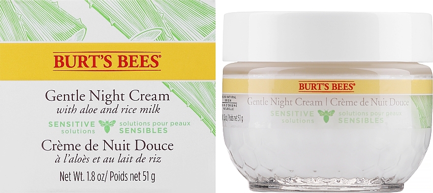 Нічний крем для чутливої шкіри - Burt's Bees Sensitive Night Cream — фото N2