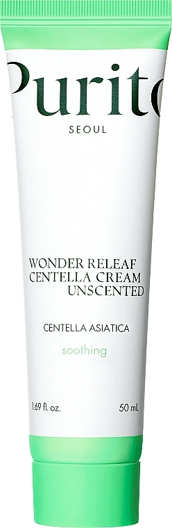 Успокаивающий крем с центеллой без эфирных масел - Purito Seoul Wonder Releaf Centella Cream Unscented — фото N1