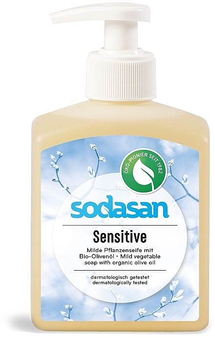 Рідке мило - Sodasan Liquid Sensitive Soap — фото N1