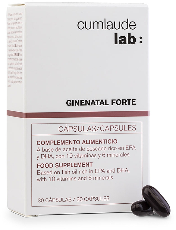 Пищевая добавка - Cumlaude Lab Ginenatal Forte Food Supplement Capsules — фото N1