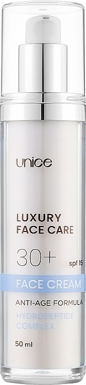 Зволожувальний крем для обличчя з ефектом ліфтингу - Unice Hydropeptide Face Cream SPF15 — фото N1