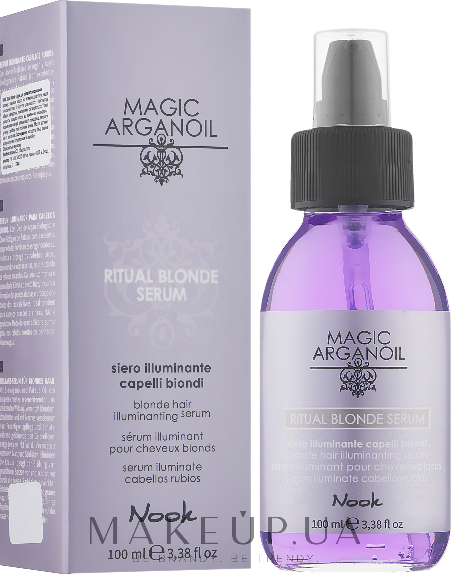 Сыворотка для сияния светлых волос - Nook Magic Arganoil Ritual Blonde Serum — фото 100ml
