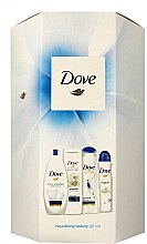 Духи, Парфюмерия, косметика Набор - Dove Nourishing Beauty (sh/gel/250ml + b/milk/250ml + shmp/250ml + deo/150ml)