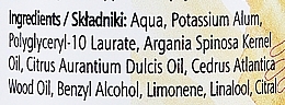 Дезодорант-спрей минеральный "Кедр и апельсин" - Arganove Natural Alum Cedar And Orange — фото N3
