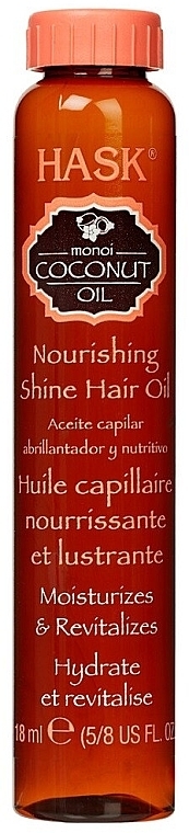 Живильна олія для волосся - Hask Coconut Monoi Oil Nourishing Oil (ампула) — фото N1