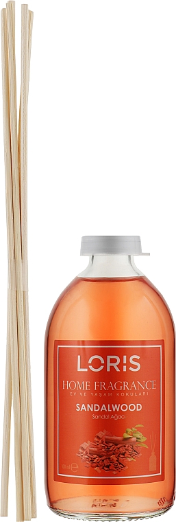 Аромадиффузор "Сандаловое дерево" - Loris Parfum Home Fragrance Reed Diffuser — фото N2