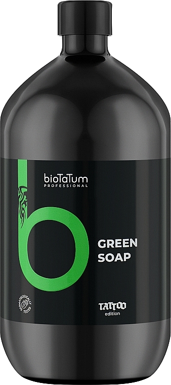 Зелене мило-концентрат для татуювань - bioTaTum Professional Green Soap — фото N2