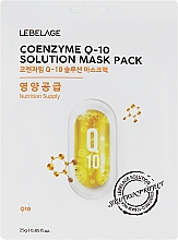 Парфумерія, косметика Тканинна маска для обличчя з коензимом Q10 - Lebelage Q10 Natural Mask