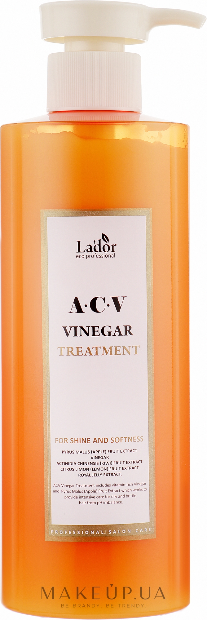 Маска для волосся з яблучним оцтом - La’dor ACV Vinegar Treatment — фото 430ml