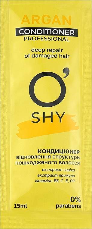 Кондиционер "Восстановление структуры поврежденных волос" - O'Shy Argan Professional Conditioner (пробник)