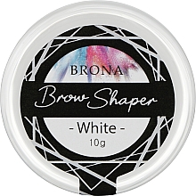 Парфумерія, косметика Контурна паста для брів, біла - Brona Brow Shaper White