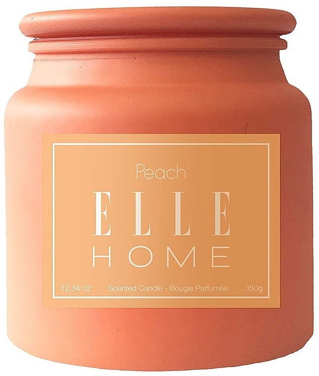 Ароматическая свеча - Elle Home Peach Scented Candle — фото N1