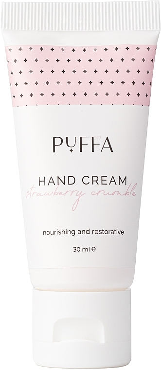 Крем для рук "Полуниця" - Puffa Strawberry Crumble Hand Cream — фото N1