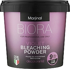 Порошок осветляющий, фиолетовый - Marjinal Biora Bleaching Powder Violet — фото N1
