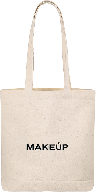 Екосумка об'ємна "EcoVibe", бежева - MAKEUP Eco Bag Shopper Large Beige — фото N1