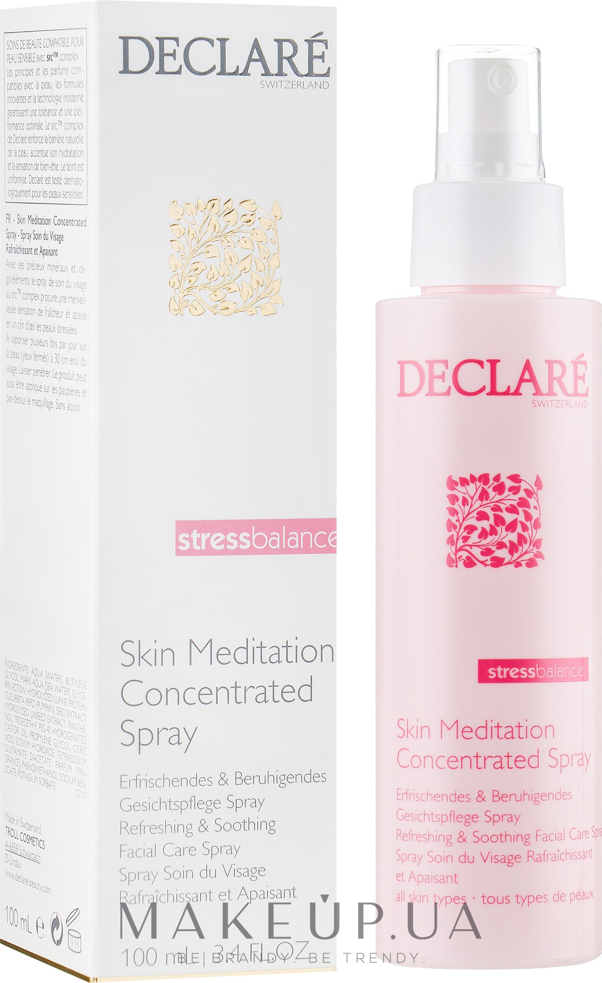 Термальная успокаивающая вода - Declare Stress Balance Skin Meditation Concentrated Spray — фото 100ml