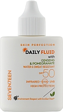 Парфумерія, косметика Крем сонцезахисний SPF 50 - Seventeen Skin Perfection Daily Fluid SPF 50