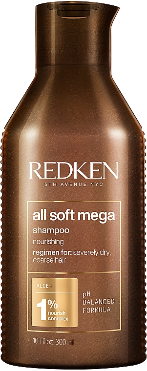 Шампунь для питания очень сухих волос - Redken All Soft Mega Shampoo For Severely Dry Hair