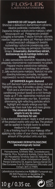 Бальзам для губ с шиммером - Floslek Lip Care Shimmer Angelic Diamond — фото N3