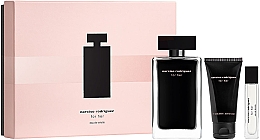 Парфумерія, косметика Narciso Rodriguez For Her - Набір (edt/100ml + edt/mini/10ml + b/lot/50ml)