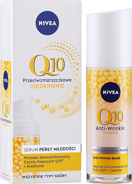 Сыворотка против морщин - NIVEA Q10 Anti-Wrinkle Power Pearls Serum — фото N2