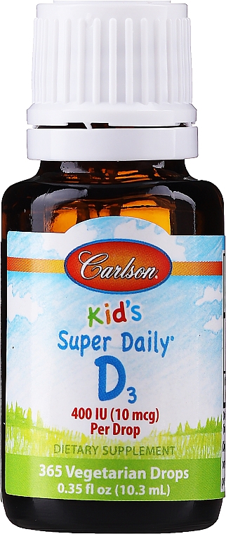 Витамин Д3 - Carlson Labs Kid's Super Daily D3 — фото N1