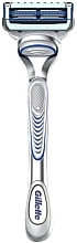 Набір - Gillette SkinGuard Sensitive (razor + shave/gel/200ml) — фото N4