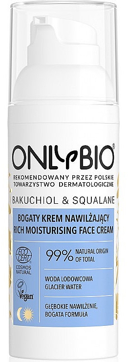 Крем для лица - Only Bio Bakuchiol & Squalane Rich Moisturising Face Cream — фото N1