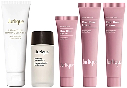 Парфумерія, косметика Набір для догляду за шкірою обличчя, 5 продуктів - Jurlique Moisture Plus Rare Rose Discovery Ritual Set