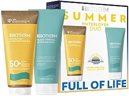 Парфумерія, косметика Набір - Biotherm Summer Waterlover Duo Set (b/milk/200mlx2)