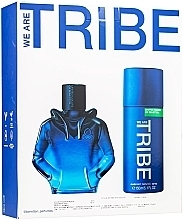 Benetton We Are Tribe - Набор (edt/90ml + deo/spray/150ml) — фото N1
