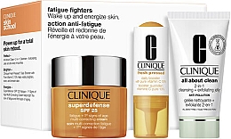 Парфумерія, косметика Набір - Clinique Fatigue Fighters Skincare Set(f/gel/30ml + ser/8,5ml + cr/50ml)