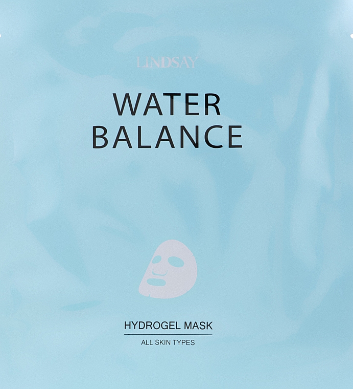 Гідрогелева маска для відновлення водного балансу шкіри обличчя - Lindsay Water Balance Hydrogel Mask All Skin Types