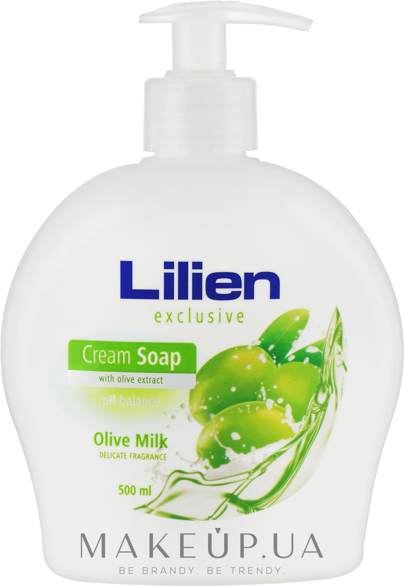 Рідке крем-мило "Оливкове молочко" - Lilien Olive Milk Cream Soap — фото 500ml