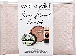 Духи, Парфюмерия, косметика Набор для макияжа - Wet N Wild Sun-Kissed Essentials Set (cor/8g + br/13g + conc/6g + pouch)