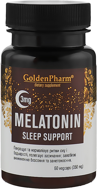 Диетическая добавка "Мелатонин", 3 мг - Голден Фарм Melatonin Sleep Support