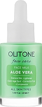 Парфумерія, косметика Зволожувальне молочко для обличчя з алое вера - Olitone Aloe Vera Face Milk
