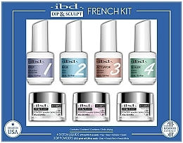 Парфумерія, косметика IBD Dip & Sculpt French Kit - Набір, 7 продуктів