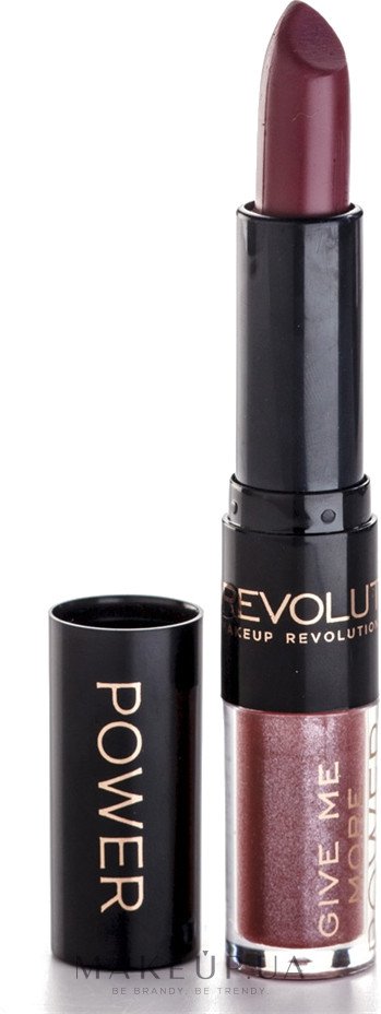 Помада-блеск для губ - Makeup Revolution Lip Power Duo Lipstick — фото Anticipate It